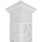 Ekena Millwork Craftsman Classic Square Non-Tapered Magnolia Fretwork Column w/ Crown Capital & Crown Base CC0809ENMGLCRCR - alternate 5